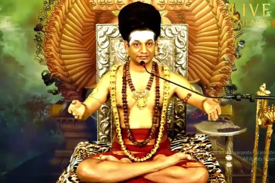 Духовный гуру Соединенных Штатов Кайласы Свами Нитьянанда. Фото: youtube.com/@NithyanandaTV