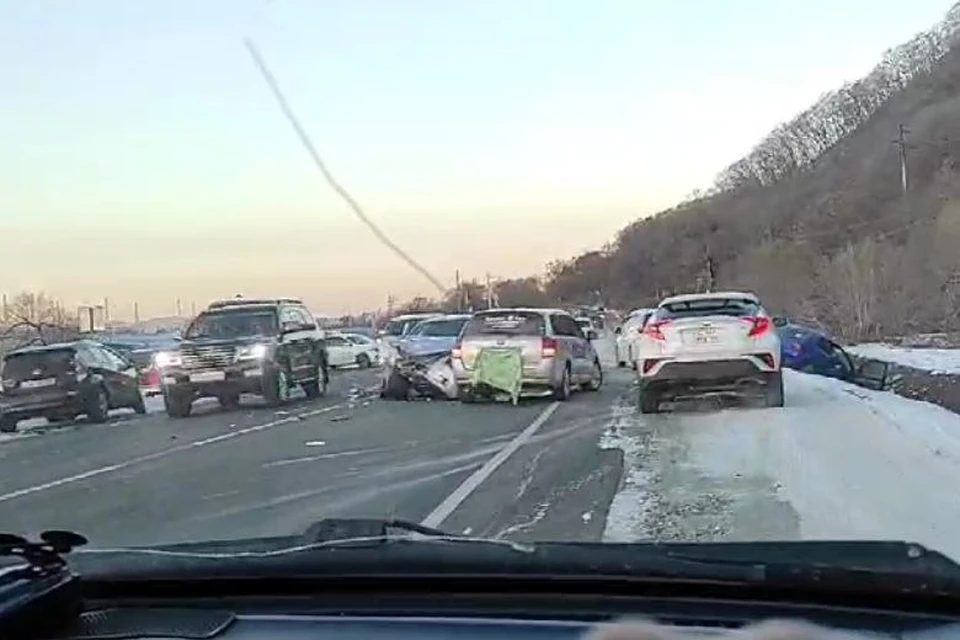 Авария в районе Шкотово.