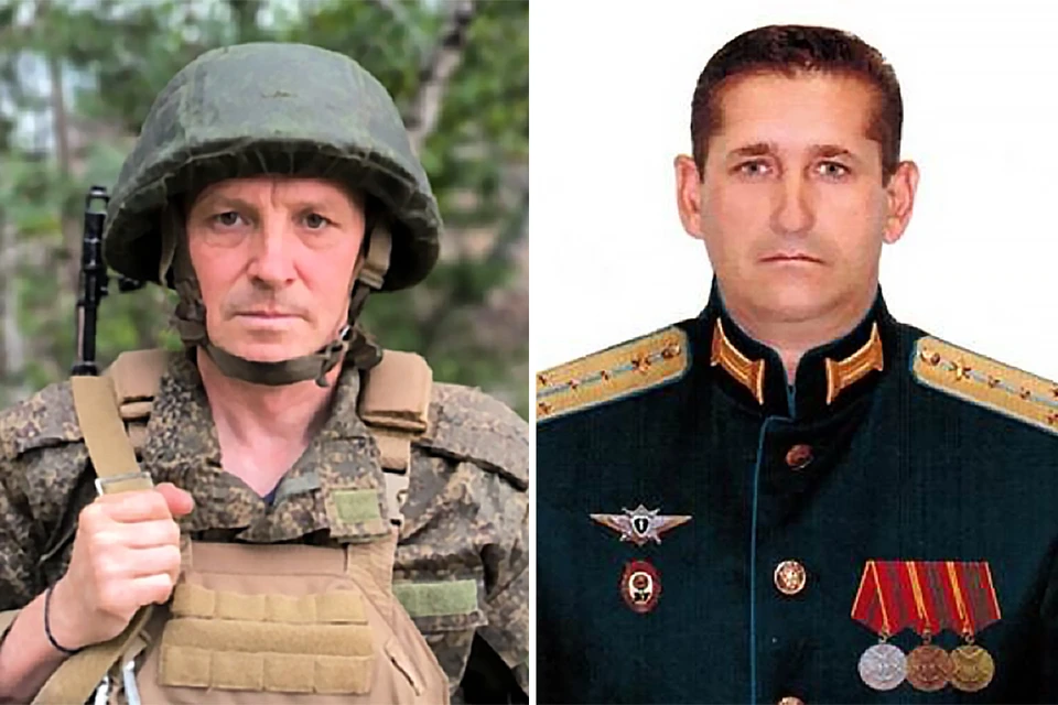 Гвардии рядовой Игорь Дьяконов и гвардии капитан Андрей Мельниченко