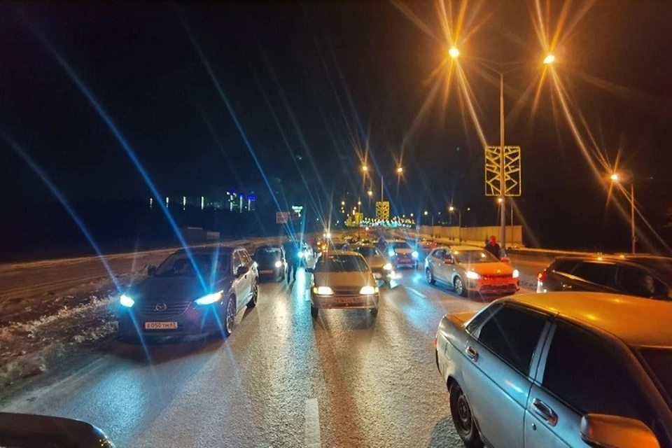 Самарцы перекрыли Московское шоссе в знак протеста их-за проблем с электричеством