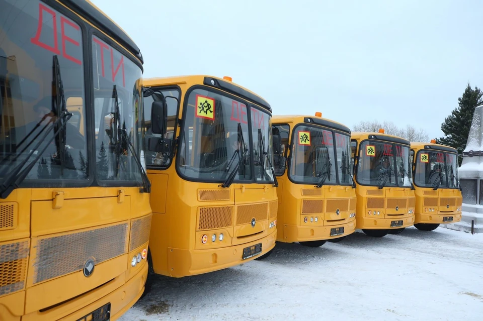 За год школьный автопарк Томской области пополнился 40 автобусами