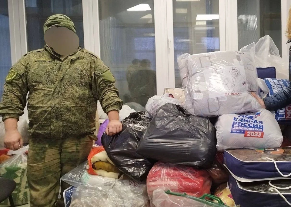 Для российских бойцов на Запорожском направлении собрали гуманитарную помощь. ФОТО: реготделение "Единой России" в Запорожской области