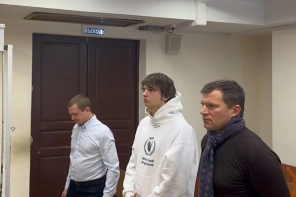 За «голую» вечеринку Ивлеевой Vaсio (на фото в центре) оштрафовали на 200 тысяч рублей ии посадили на 25 суток. Фото: Лефортовский районный суд города Москвы