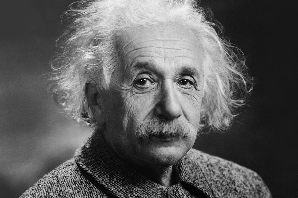 Альберт Эйнштейн на фотопортрете 1947 года.