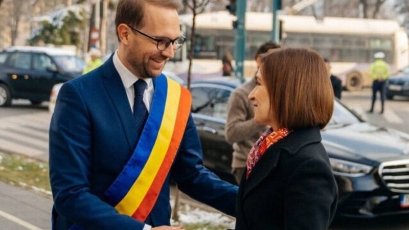 Мэр Тимишоары и Санду.