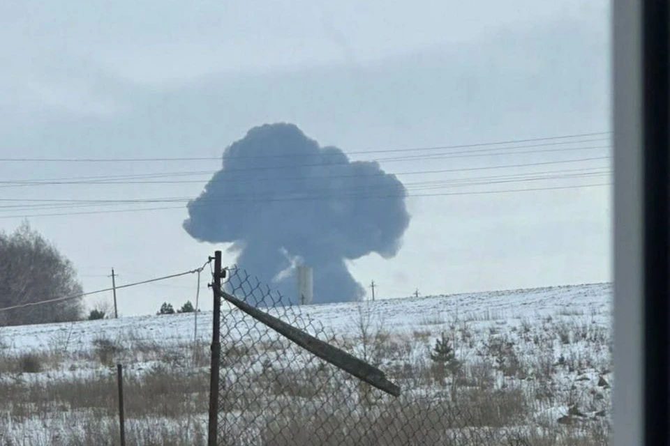 В среду, 22 января, около 11 утра за селом Яблоново Корочанского района Белгородской области упал российский военно-транспортный самолет Ил-76.