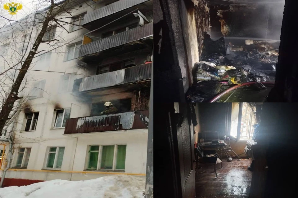 Два человека погибли при пожаре в квартире на юго-западе Москвы