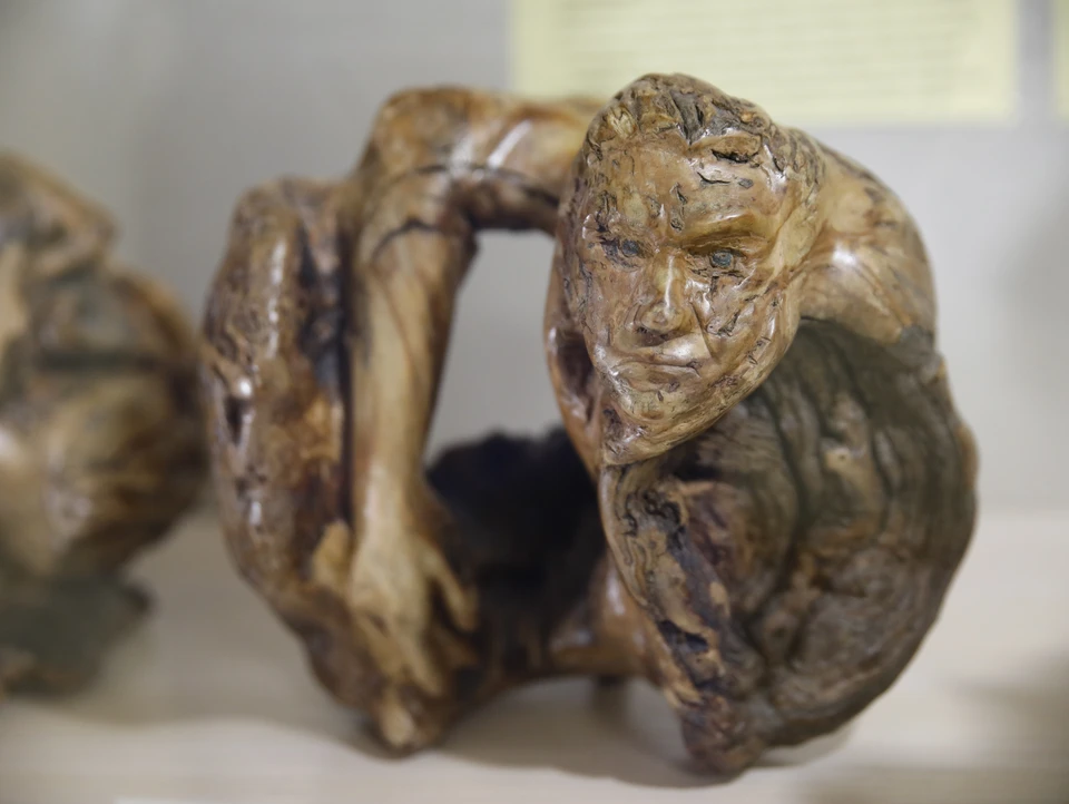 Уникальные деревянные скульптуры представили тулякам в Доме-музее Вересаева
