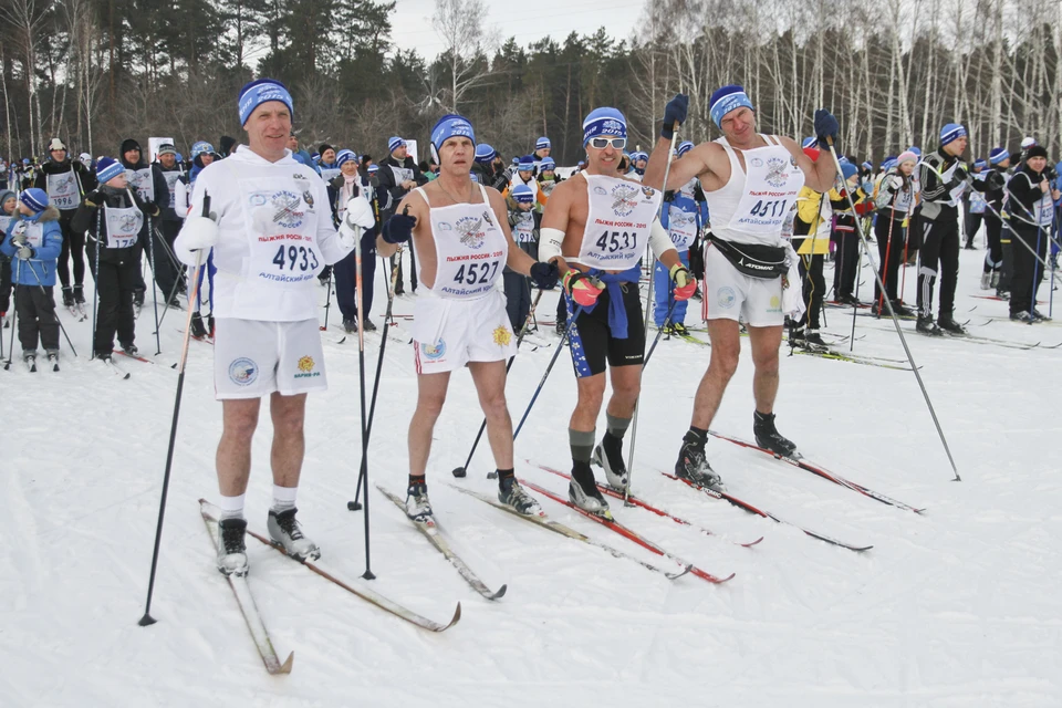 В прошлом году на «Лыжню России» вышли более 11 000 жителей Алтайского края