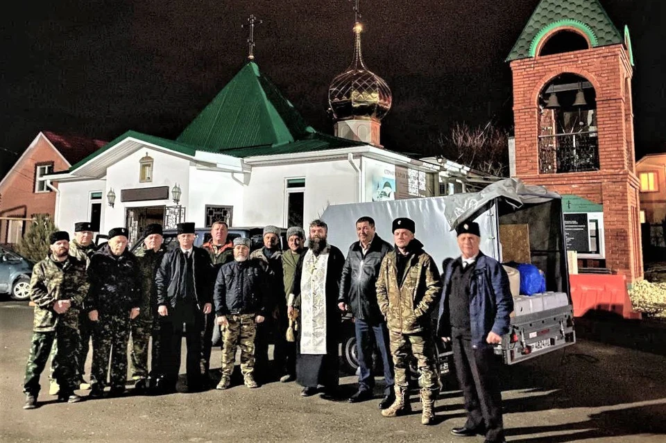 Казаки Кубани помогают военнослужащим в зоне СВО. Фото: пресс-службы администрации Краснодарского края.