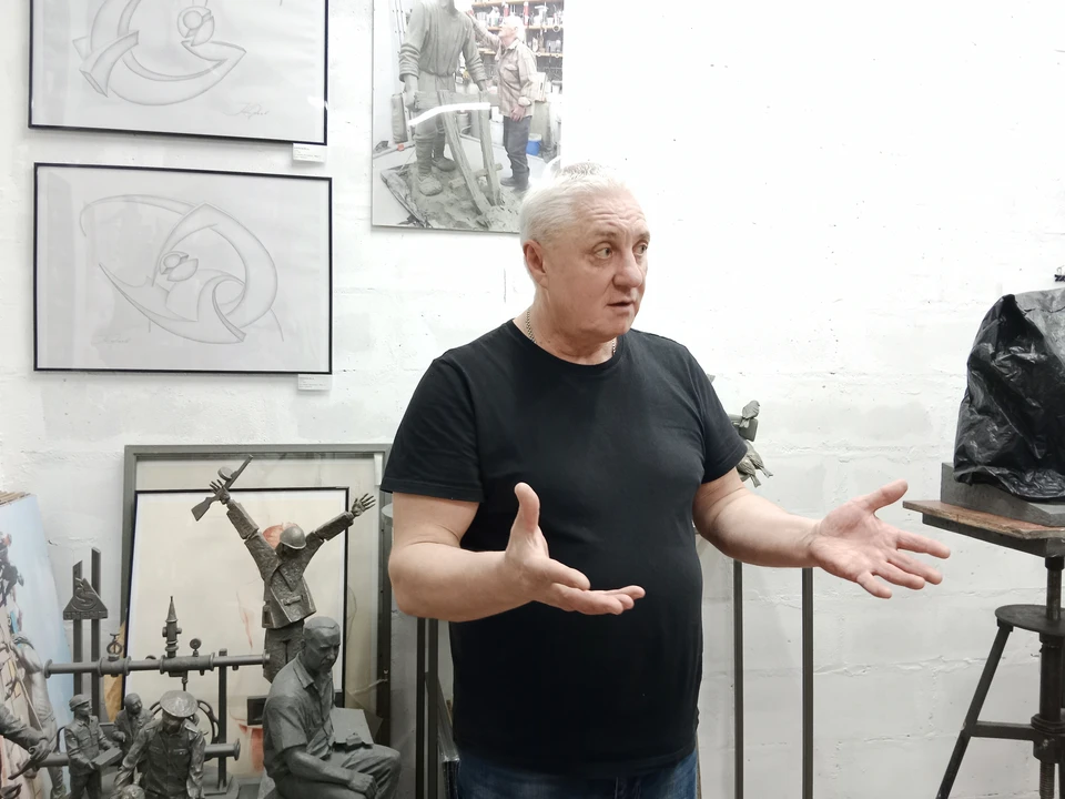 Часть работ Юрий Киреев делал для Курска, но стоят они в других городах