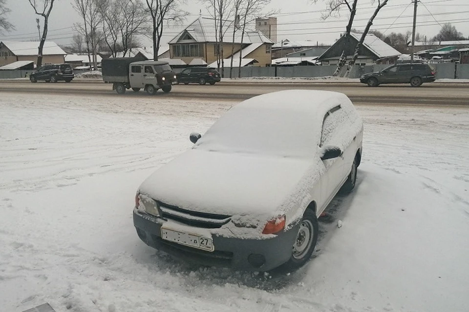 Толщина снежного покрова увеличилась на несколько сантиметров