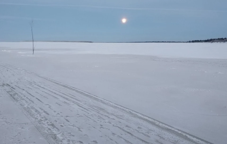 В Усинске закрыли зимник из-за непогоды. Фото: соцсети Николая Такаева.