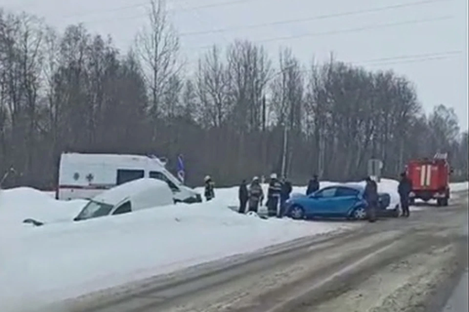 В Тверской области произошло ДТП на трассе перед поворотом на Лихославль Фото: Сергей Селин