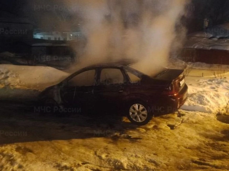 В Щекинском районе Тульской области сгорел автомобиль: есть погибший