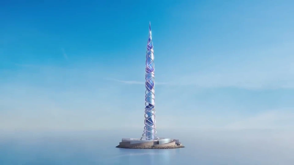 Так, по задумкам архитекторов, будет выглядеть вторая башня в Приморском районе. Фото: скриншот youtube.com/@GazpromRu