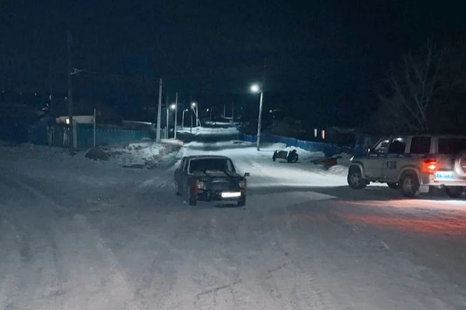 Подросток на снегокате попал под колеса автомобиля в Хабаровском крае Фото: Госавтоинспекция Хабаровска