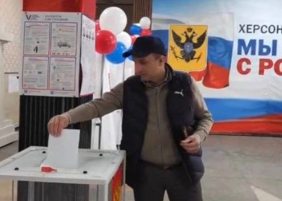 Губернатор Херсонской области Владимир Сальдо сообщил о дружном голосовании избирателей из шефских регионов. ФОТО: Владимир Сальдо