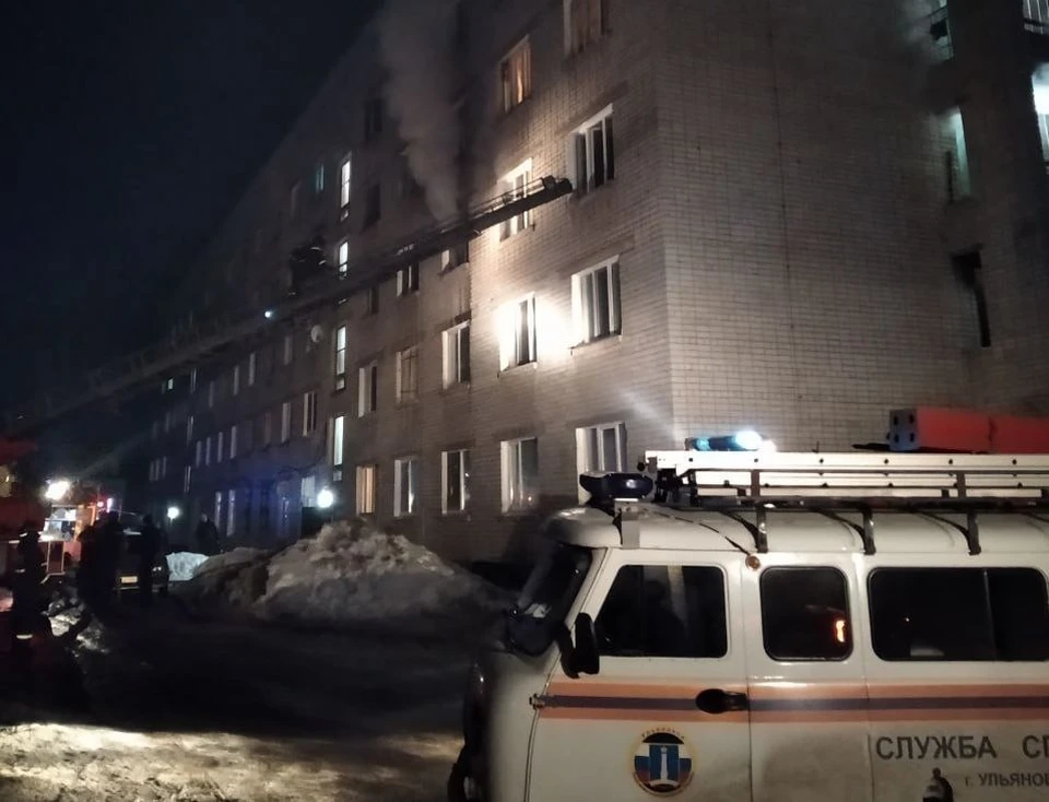 Вечером 19 марта на улице Солнечной в Ульяновске загорелась квартира. Фото сайт администрации Ульяновска
