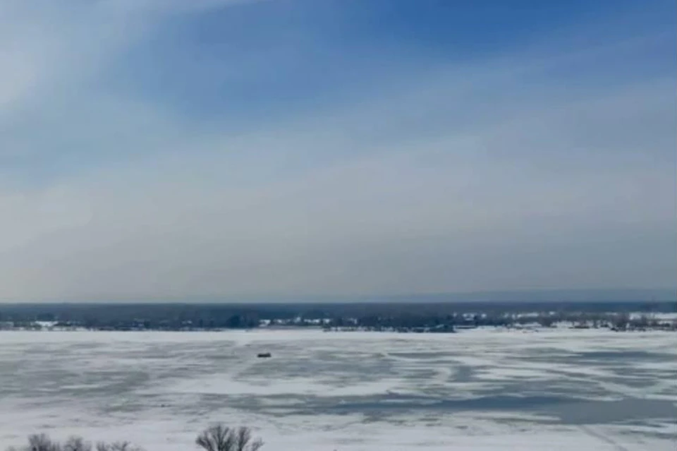 В районе Первомайского спуска уже нет льда. / Фото: скриншот с видео