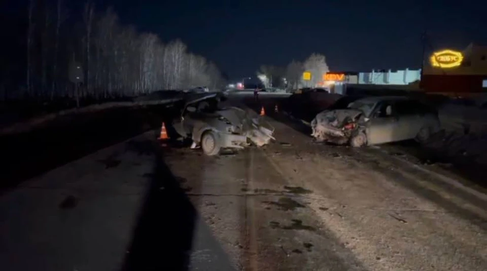 Авария около Новоульяновска ФОТО: скрин видео региональной Госавтоинспекции