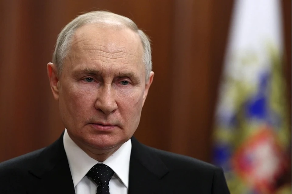 Владимир Путин обращается к россиянам после теракта в Крокусе