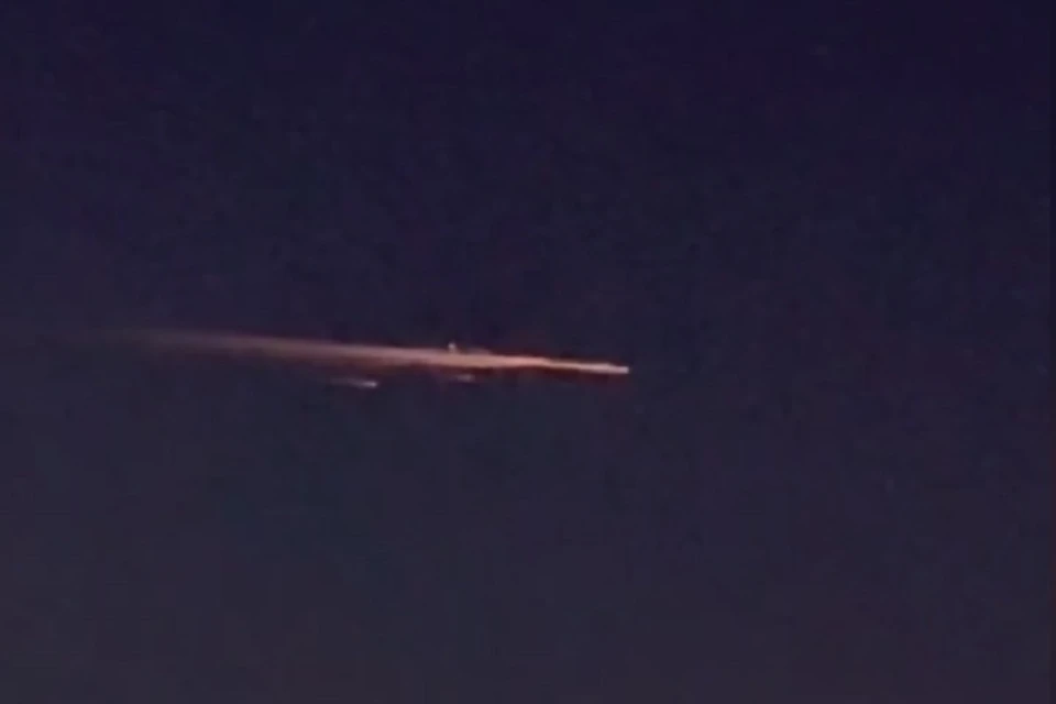 Космический мусор сгорел в атмосфере над Хабаровским краем Фото: скриншот с видео, предоставленного редакции