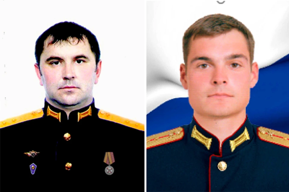 Прапорщик Вадим Чертовских и капитан Максим Булаткин