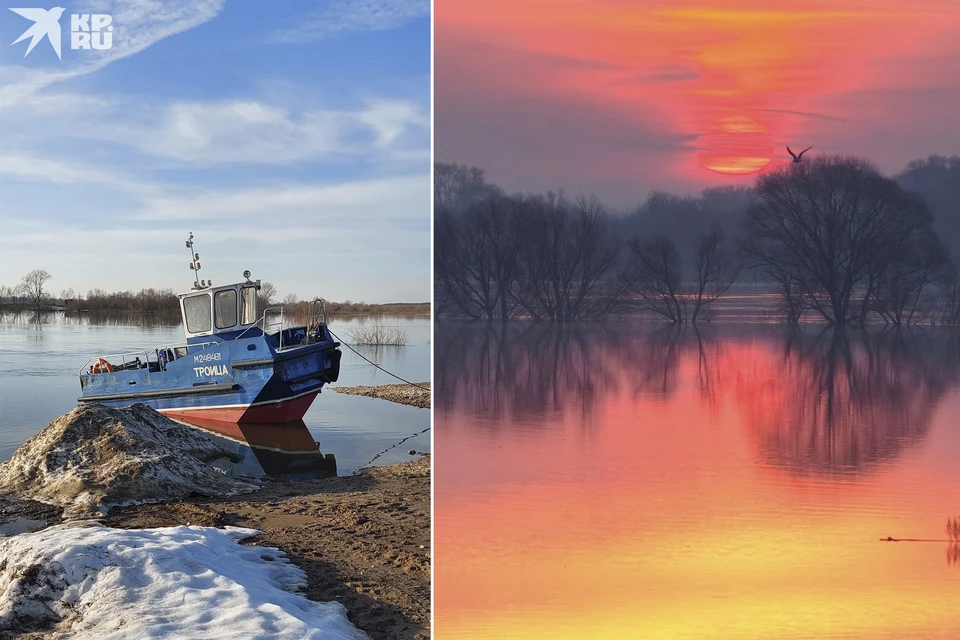 Половодье - время для интересных фотографий. Фото: Евгений БАРАНЦЕВ, Олег БУЦКИЙ.