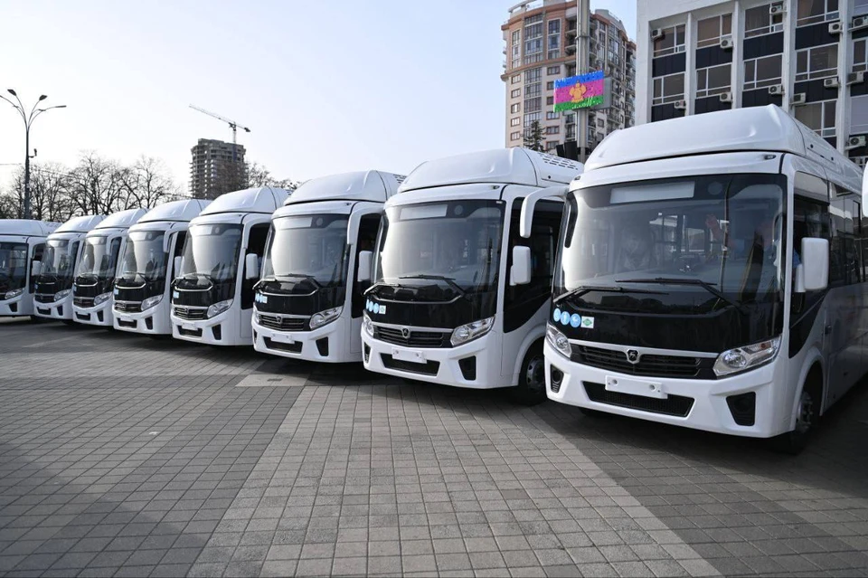 Краснодар получил 37 новых автобусов Фото: t.me/emnaumov
