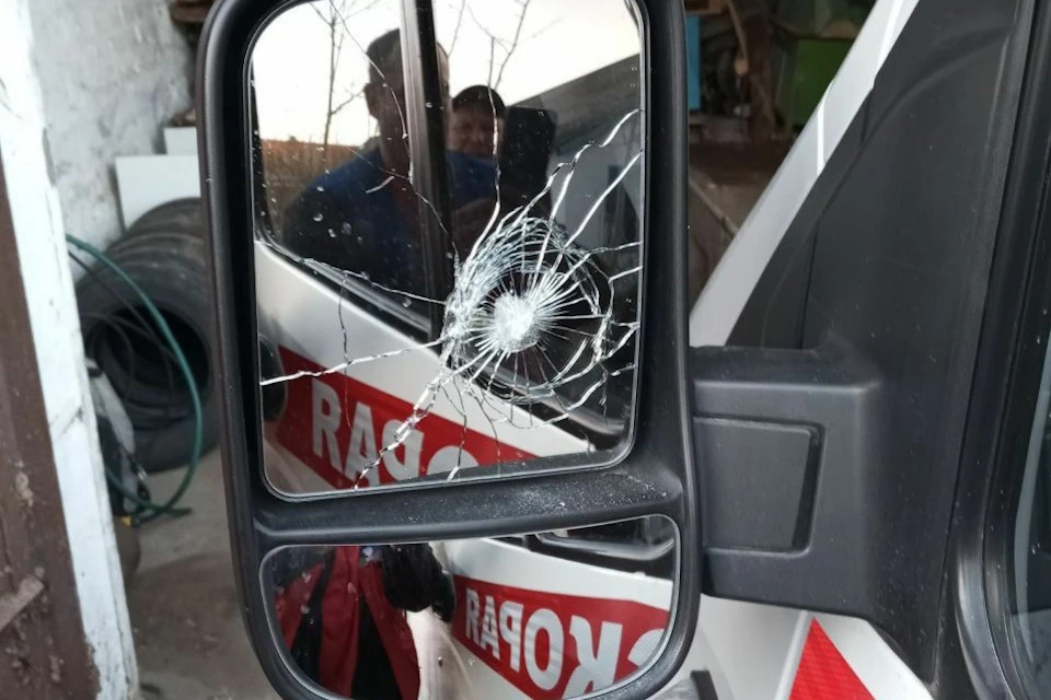 ВСУ ударили по машине скорой Фото: ТГ-канал Андрея Алексеенко