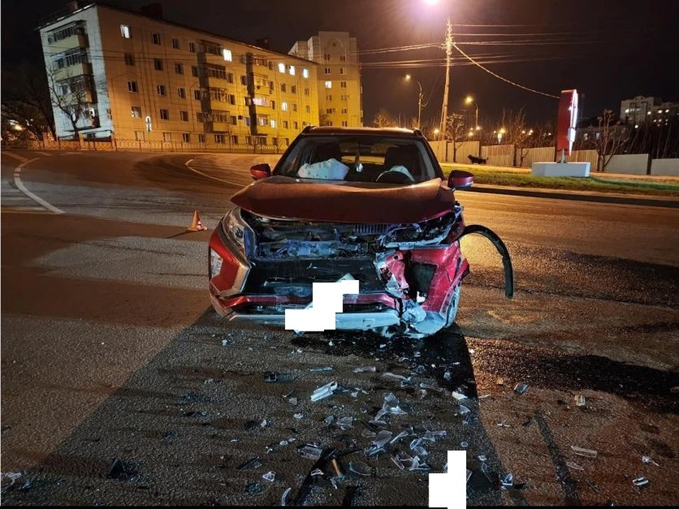 Водитель иномарки оказалась в больнице