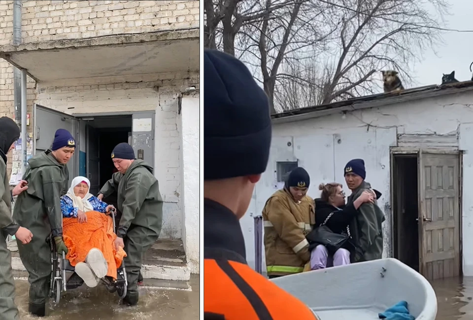 Ильясу Жексембаеву 28 лет, он работает старшим пожарным-спасателем в Кокшетау. С первых дней паводка Ильяс занимается эвакуацией людей и не говорит, сколько человек он спас.