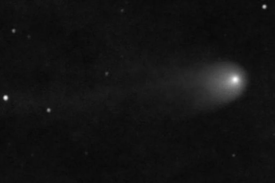 Житель Новосибирска сфотографировал гигантскую комету Понса-Брукса. Фото: предоставлено Андреем Никифоровым.