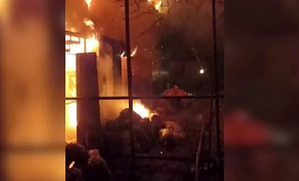 Пожар в зооуголке в Евпатории произошел в ночь на 16 апреля. Фото: ГУ МЧС по РК