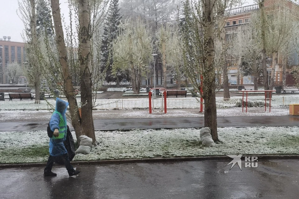 Снегопад в городах Свердловской области начался в ночь на 3 мая