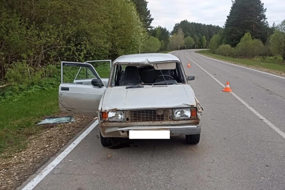 Авария случилась на трассе «Яранск - Санчурск - граница с Республикой Марий-Эл». Фото: ГИБДД Кировской области