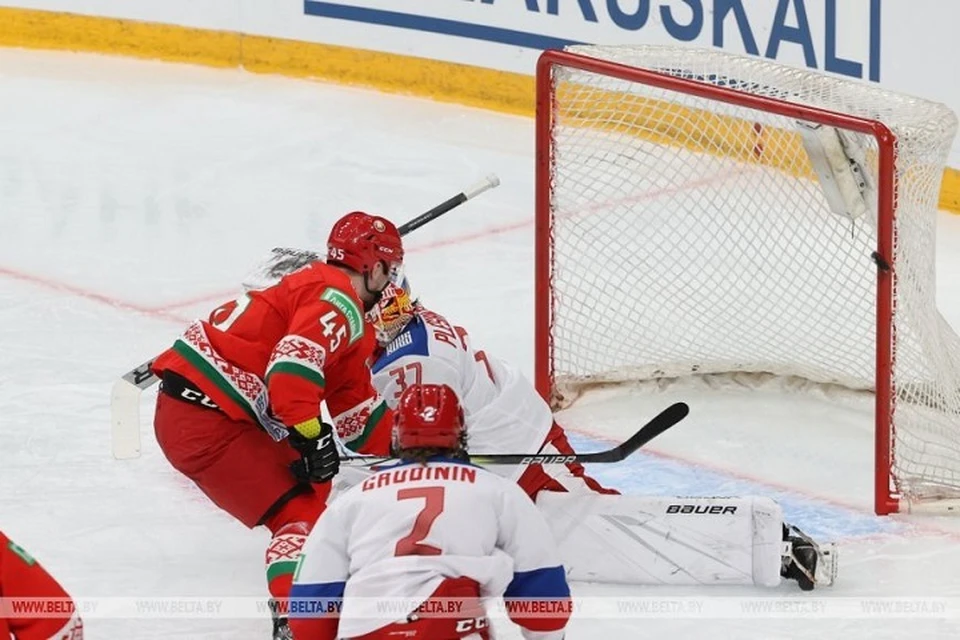 Хоккеисты сборной Беларуси завершили хоккейный сезон поражением от «России 25». Фото: БелТА.