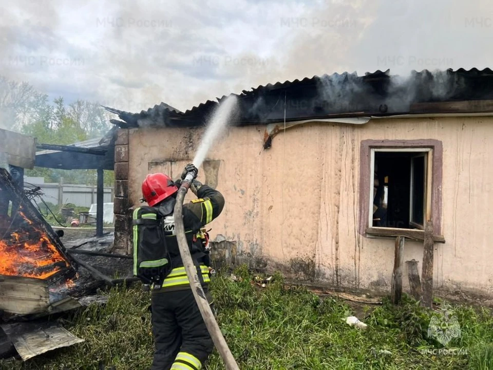 На пожаре в жилом доме в Новомосковске погибла женщина