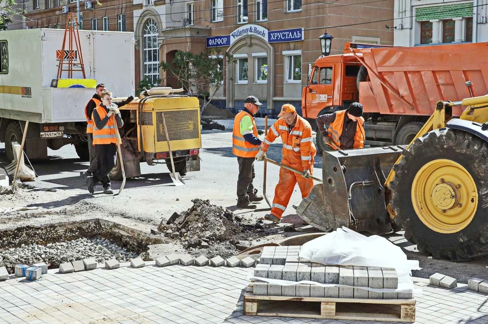 В границах улиц Маяковского и Ульяновской отремонтируют тротуары