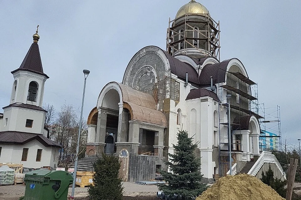 Санкт-Петербург восстановил на 75% Свято-Троицкий храм в Мариуполе Фото: Минстрой России