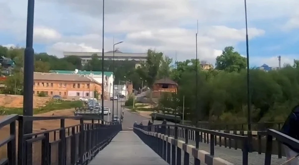 В Калуге открыли понтонный мост через Оку