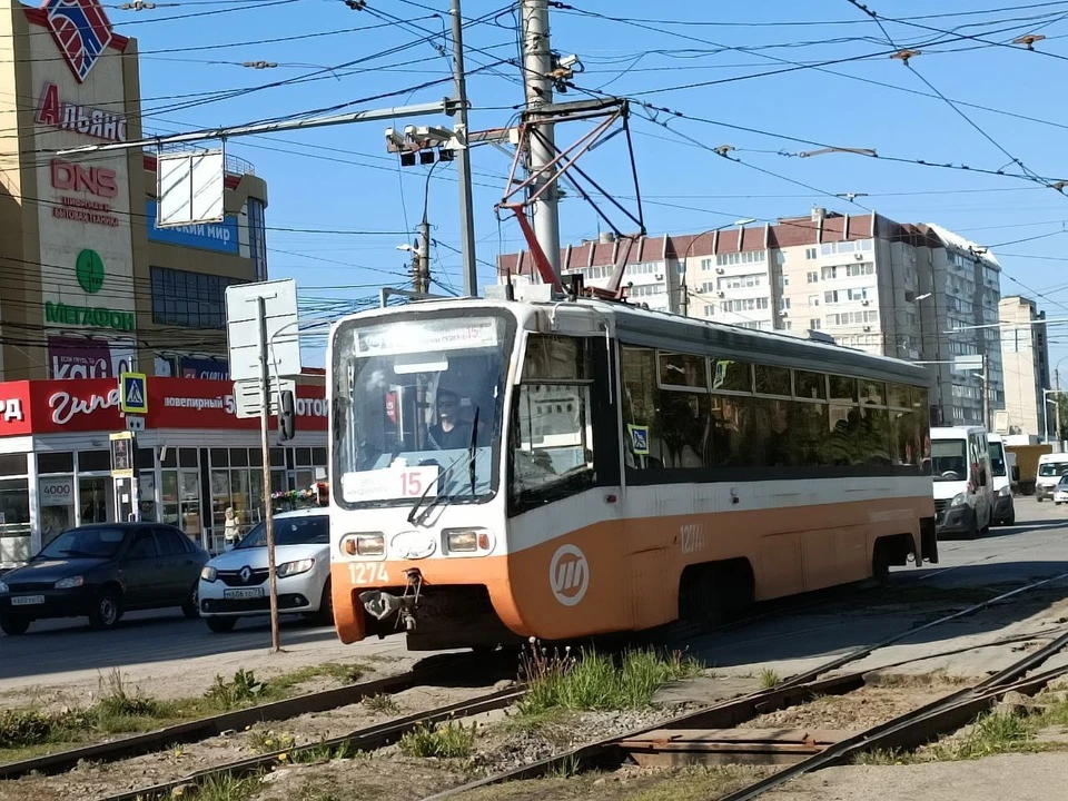 В Ульяновске на улице Рябикова трамвай сошел с рельсов | ФОТО: телеграм-канал Трамвай | Троллейбус | Ульяновск