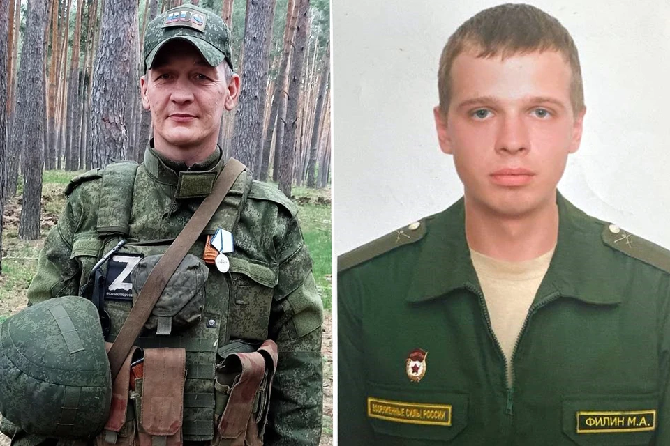 Матрос Андрей Буторин и младший сержант Михаил Филин