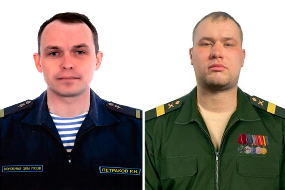 Гвардии ефрейтор Роман Петраков и старший сержант Артем Горбатенко
