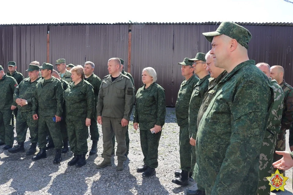В Речицком районе прошли военные сборы глав райисполкомов. Фото: телеграм-канала Минобороны.