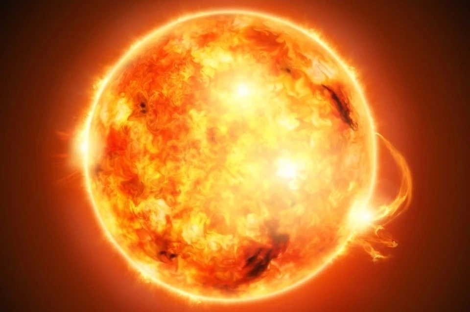 Мощная вспышка уровня X1.5 произошла на солнце