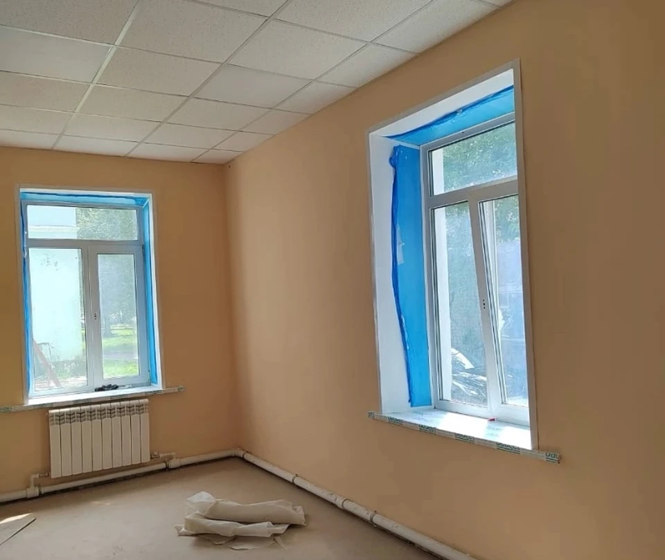 Ремонт педиатрического отделения Вяземской ЦРБ продолжается в Смоленской области Фото: Министерство здравоохранения Смоленской области