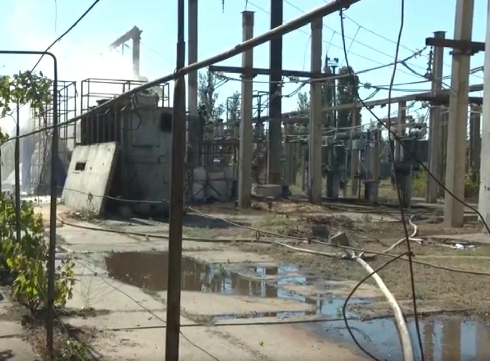 Подстанция после атаки не подлежит восстановлению