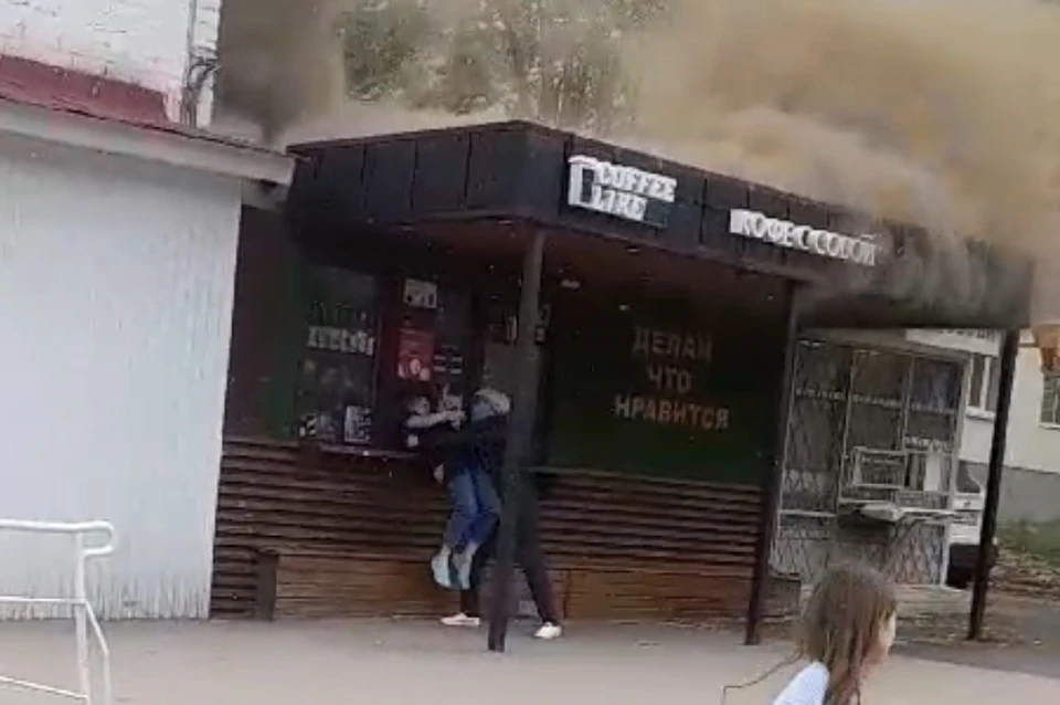 Момент спасения. Скриншот видео.